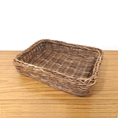 一点物｜あけびかご｜バスケット｜素編み｜小物入れ｜収納ボックス｜整理箱｜化粧箱｜長方形底 Bの画像