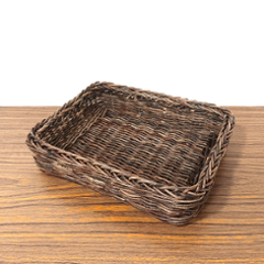 割引品｜あけびかご｜バスケット｜並編み｜3×4方形｜小物入れ｜収納ボックス｜整理箱｜化粧箱｜四角底の画像