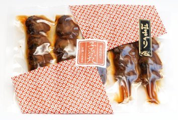 創業以来変わらぬ味と製法で仕上げた名産品【焼はまぐり５串入り】の画像