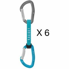 ペツル  ジンアクセス 12cm クイックドロー x 6本セット　ターコイズの画像