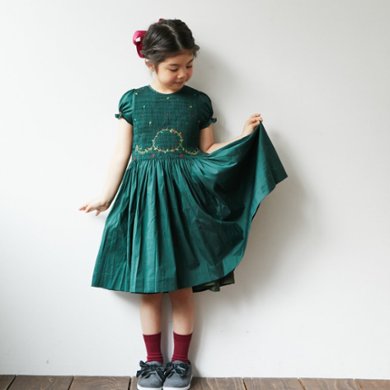 【Left/12m&18m&4A】AntoinetteParis★Clara-EVER GREEN(12m~8A)の画像