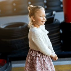 Fina Ejerique★モヘアジャンパーカーディガン(12m-8A)の画像