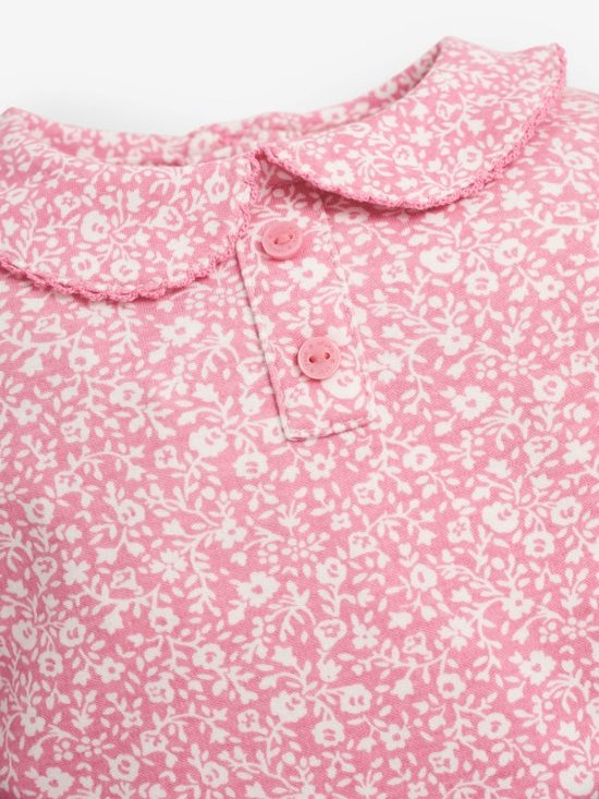 【LAST ONE/PINK6-12m】JoJoMamanBebe★パステルフローラルトップス(全2色)(~6y)画像