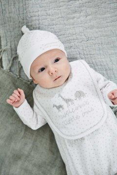 【LAST/3-6m】JoJoMamanBebe★Welcome little One-ハット(全3色)(0~6m)の画像