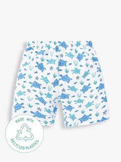 【Left/3-6m&6-12m】JoJo Maman Bebe★Swim Shorts (オムツ付) -Turtle(-3y)の画像