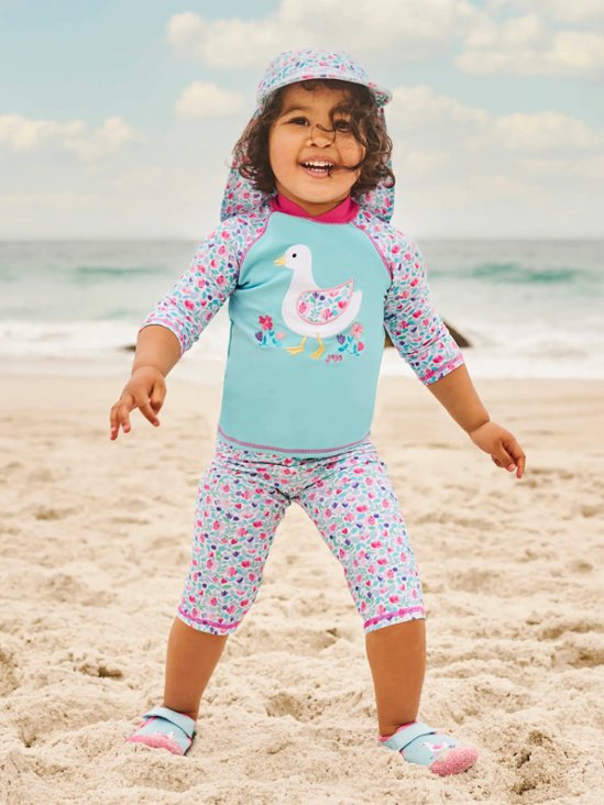 【Left/4-5y&5-6y】JoJo Maman Bebe★2piece Swimset-Duck(~6y)画像