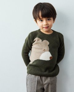 JOMilano★ビッグベアーカシミア混セーター(12m~10A)画像