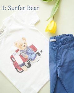 【Left/12m&18m】JOMilano★ジャージープリントTシャツ(全4種)(12m~10A)画像