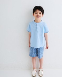 【Left/12m,18m,2A&8A】Malvi&Co(ISI)★ギンガムブルーパンツ(12m~8A)画像