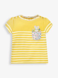 【LAST ONE/6-12ｍ】JoJo Maman Bebe★ポケットマウスTシャツ(~6y)の画像