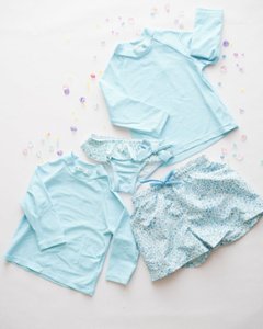 FinaEjerique★ライトブルースウィムセットアップ～Girl(12m~6A)画像