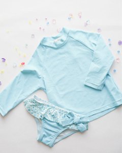 FinaEjerique★ライトブルースウィムセットアップ～Girl(12m~6A)の画像