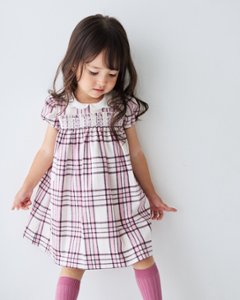 JOMilano★スコティッシュタータンピンクドレス(12m~4A)画像