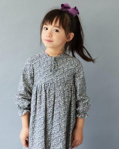 JOMilano★ブラックフラワーフロントドレス(2y~10y)の画像