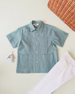 pi&pa★GUAYABERAボーイズシャツ(2A~10A)の画像