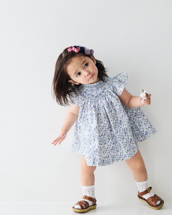 pi&pa★Santoriniスモッキングビショップドレス(12m~4A)画像
