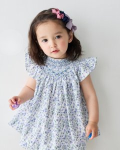 pi&pa★Santoriniスモッキングビショップドレス(12m~4A)の画像