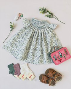 pi&pa★Santoriniスモッキングビショップドレス(12m~4A)の画像