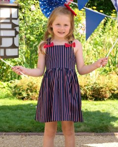 RachelRiley★Navy Stripe Sundress(2y~10y)画像