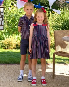 RachelRiley★Navy Stripe Sundress(2y~10y)画像