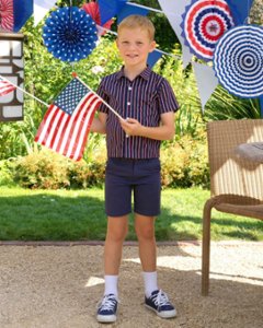 RachelRiley★Navy Stripe Shirt(2y~10y)画像