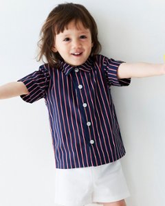 RachelRiley★Navy Stripe Shirt(2y~10y)の画像