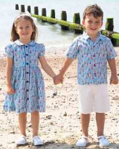 RachelRiley★Sailboat Button Front Dress(2y~10y)画像