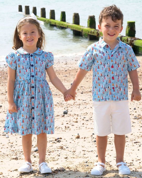 RachelRiley★Sailboat Button Front Dress(2y~10y)画像