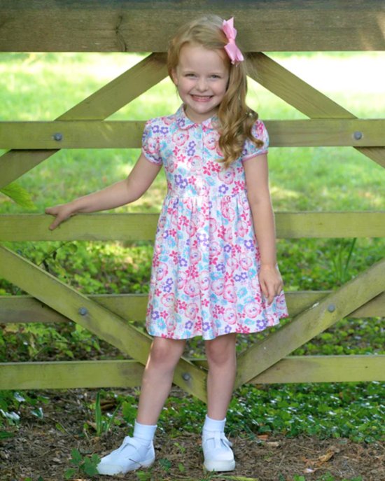RachelRiley★Pink Floral Jersey Dress(2y~10y)画像