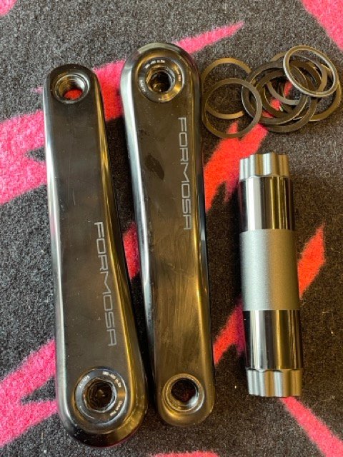 FORMOSA MTB アルミ クランク /black/ 150 / フォルモサ /｜創作品