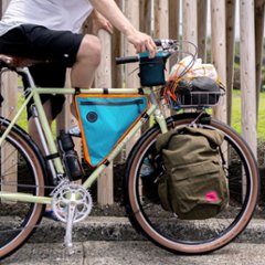 FAIRWEATHER / フェアウェザー / frame bag  / ADV  /Mサイズ/ (x-pac teal)　フレーム　バッグ画像