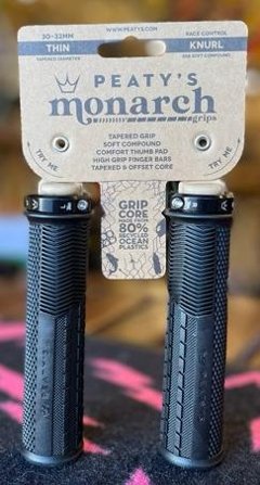 Peaty’s Monarch Grip – Knurl/ピーティーズ モナーク・グリップ・ナール  BLACK ブラック　シン（Thin / 細）の画像