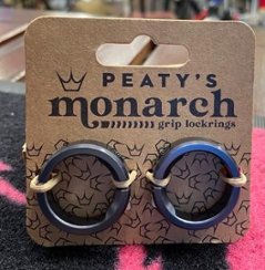 Peaty’s（ピーティーズ） Monarch Grip Lock Ring (左右１セット)モナーク・グリップ専用ロックリング　Slate スレートの画像