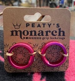 Peaty’s（ピーティーズ） Monarch Grip Lock Ring (左右１セット)モナーク・グリップ専用ロックリング　 Punch　ピーチの画像