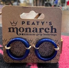 Peaty’s（ピーティーズ） Monarch Grip Lock Ring (左右１セット)モナーク・グリップ専用ロックリング　 Navy　ネイビーの画像