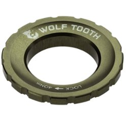 WOLF TOOTH COMPONENTS / ウルフトゥース / Centerlock Rotor Lockring / オリーブ　/ ロックリングの画像