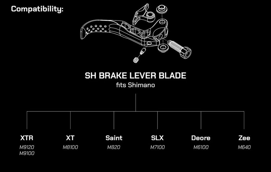 OAK COMPONENTS / SH Brake Lever Blade Set  / Luna Gray / ブレーキレバー　/シマノ用画像
