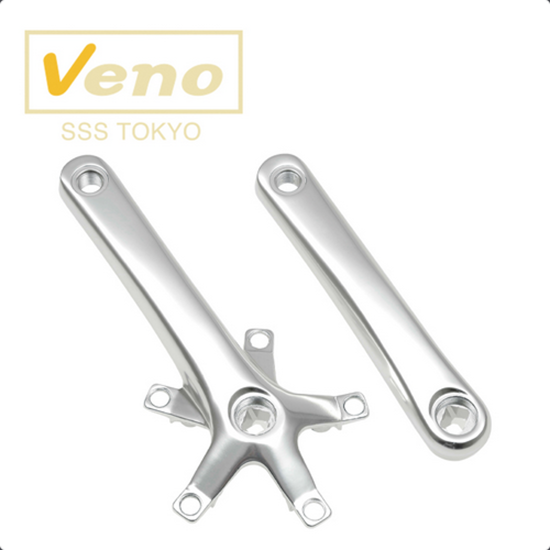 Veno / ヴェノ / コッタレス クランク セット / シルバー ｜創作品