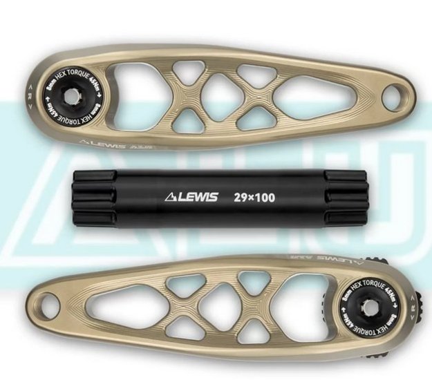 Lewis ALU MTB Aluminum Crank Set / グレー/ 162.5mm画像