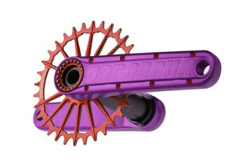 Garbaruk Enduro Crankset / アーム：パープル　/　ガルバルク クランク　MTB画像