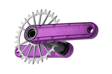 Garbaruk Enduro Crankset / アーム：パープル　/　ガルバルク クランク　MTB画像