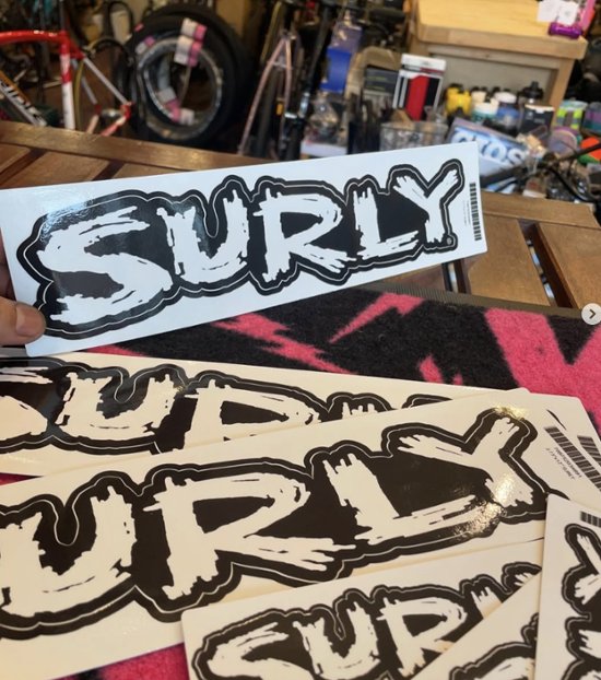SURLY (サーリー)/ 大サイズ / SURLY DECAL LOGO / デカール ロゴ シール ステッカー画像