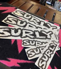 SURLY (サーリー)/ 大サイズ / SURLY DECAL LOGO / デカール ロゴ シール ステッカー画像