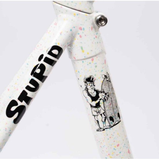 CRUST BIKES / stupid tourist / フレームセット (pastel speckle'd white) / クラスト画像