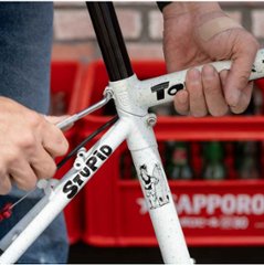 CRUST BIKES / stupid tourist / フレームセット (pastel speckle'd white) / クラスト画像