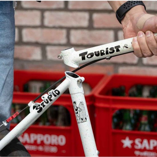 CRUST BIKES / stupid tourist / フレームセット (pastel speckle'd white) / クラスト画像