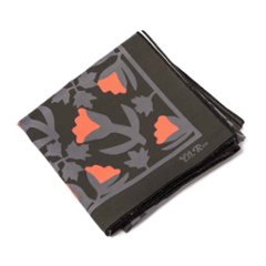 RON'S BIKES / ULTRA ROMANCE / laron's tulips and holly bandana (black lava doom)の画像