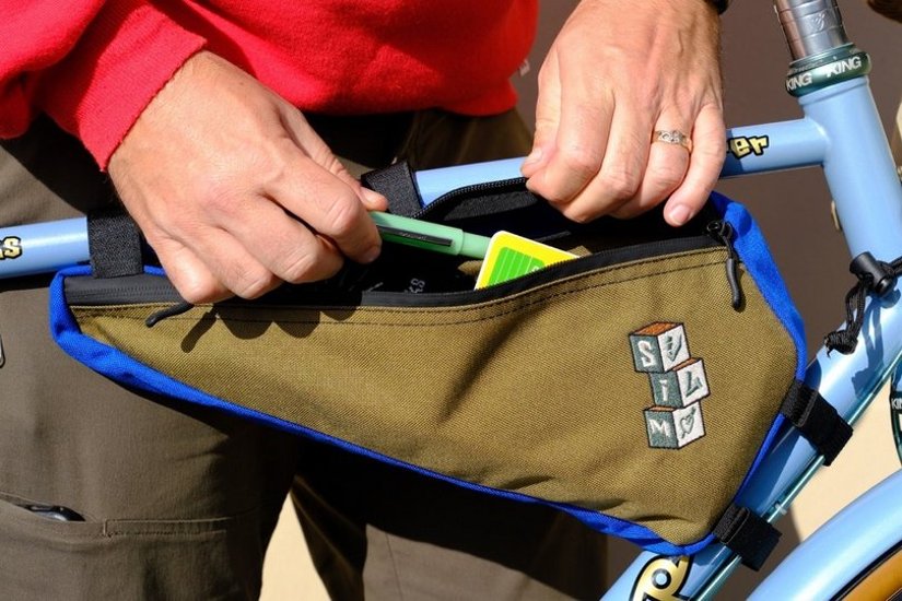 SIMWORKS / Origami Frame Bag /  Olive/Espresso画像