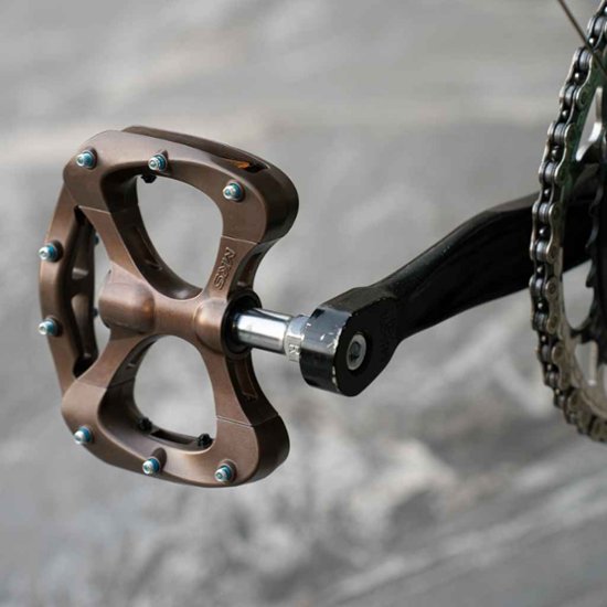 MKS  /pretzel pedal /BL special / brown/limited color / ペダル画像