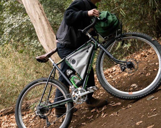 FAIRWEATHER / frame bag / ADV / Sサイズ / rip light gray/green